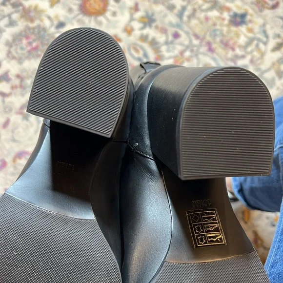 NIB Tory Burch Contraire 90mm Boot Golf Napa Black Size 10.5 Style 42750 - Picture 15 of 15